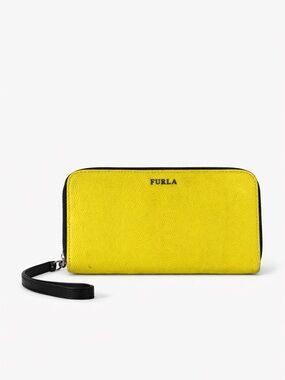 Furla Yellow and Black Wallet
